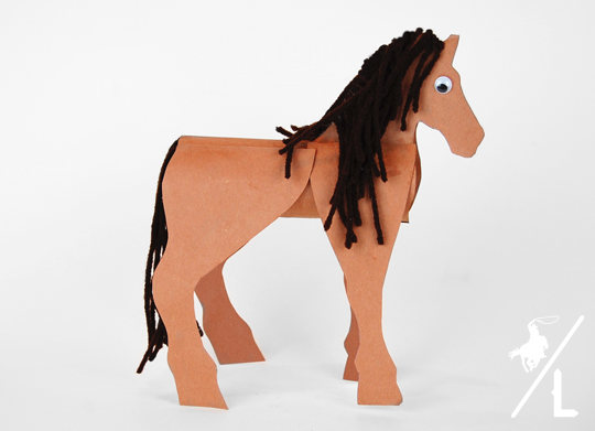 toilet paper roll horse