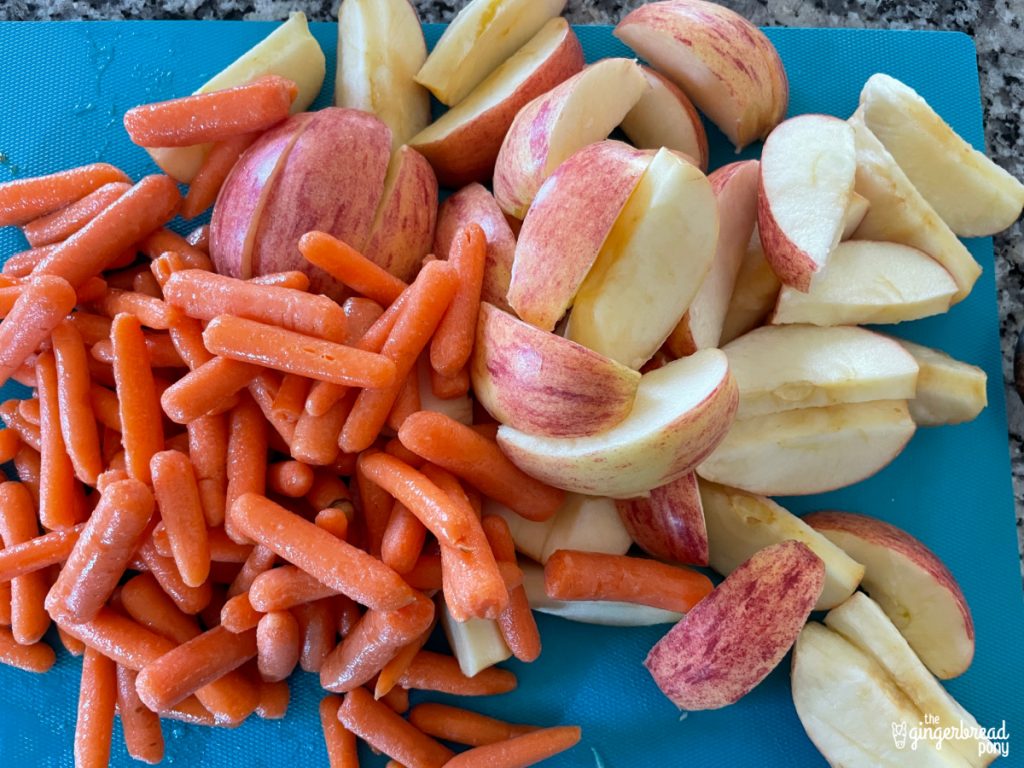 Baby Carrots and Apple Slices