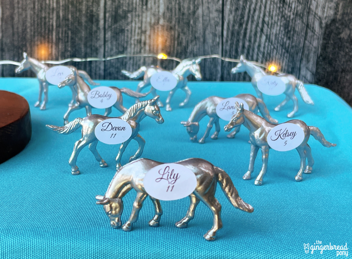 Horse Table Numbers CLOSE