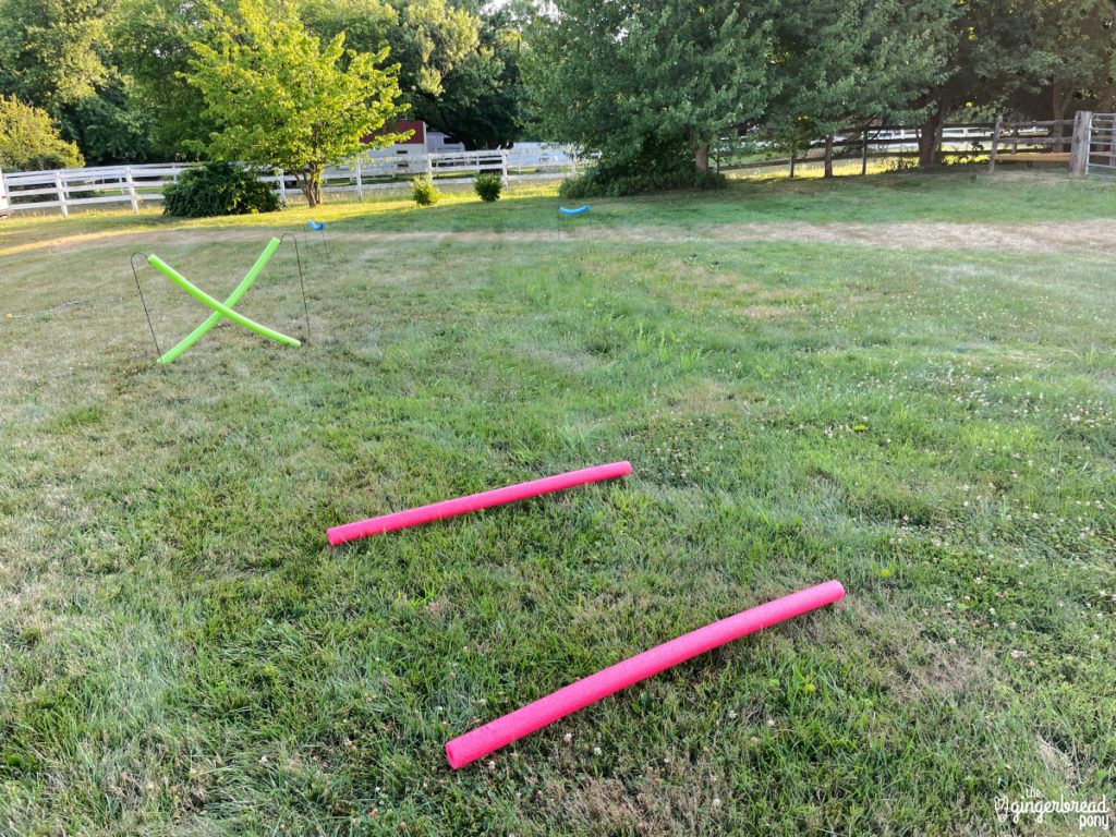 Pool Noodle Hobby Horse Jump Course