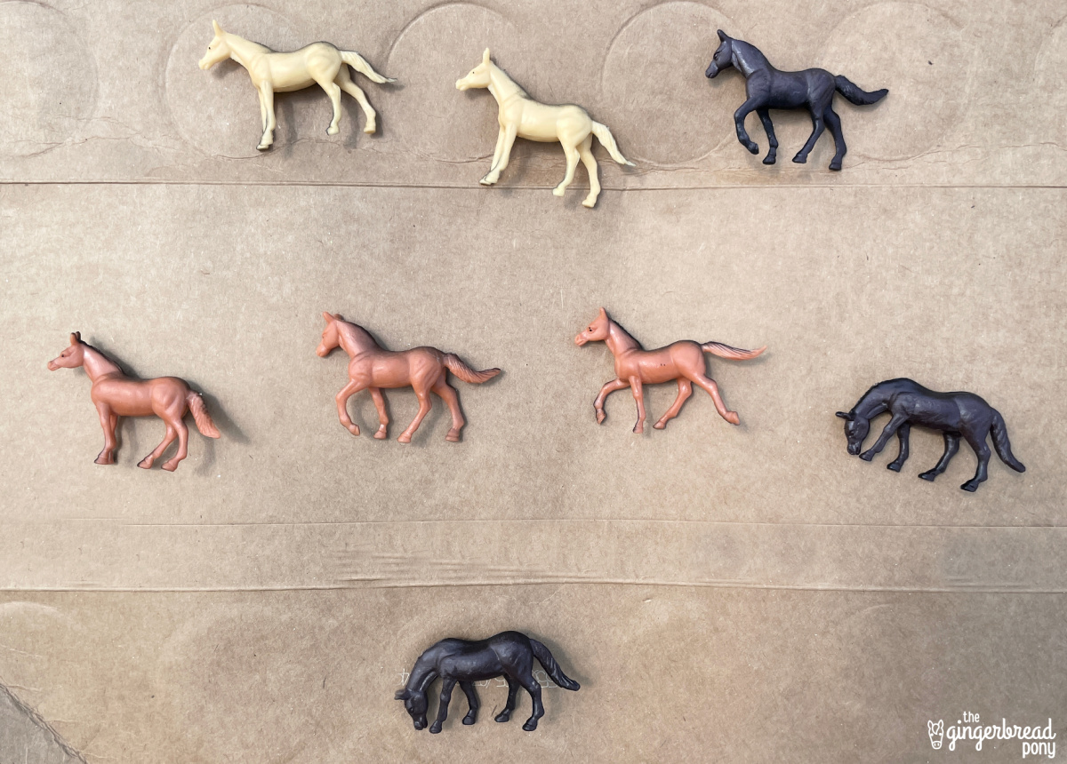 plastic toy horses