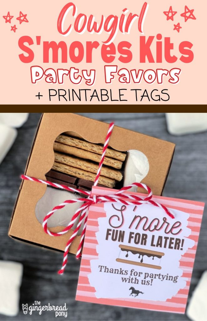 Cowgirl Smores Kit Party Favors PIN