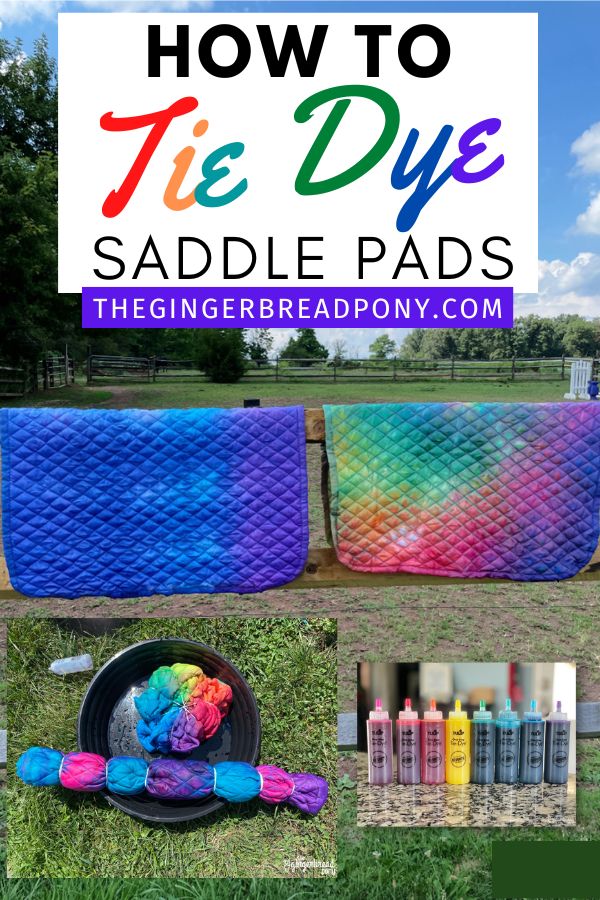 Tie Dye Saddle Pads PIN