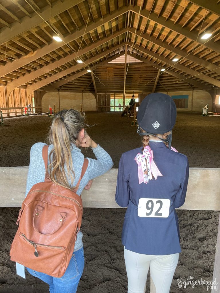 Coaching at Horse Show