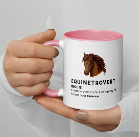 Equinetrovert horse mug