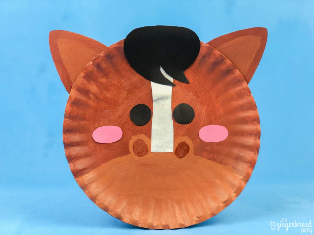 Horse Paper Plate Craft No Leaves HERO