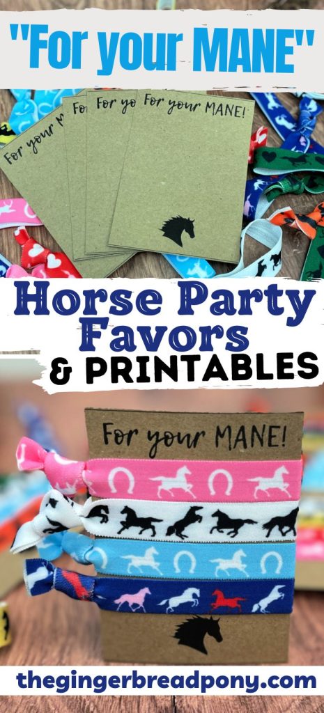 FOR YOUR MANE Horse Party Favors PIN