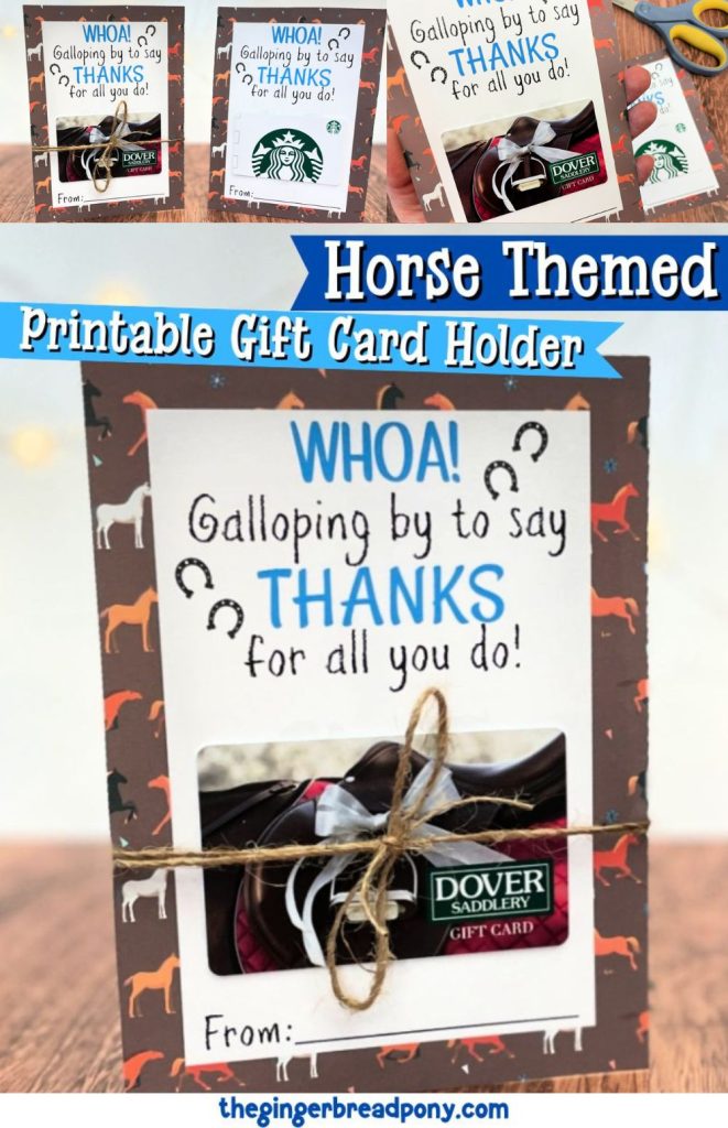 Horse Themed Gift Card Holder PIN