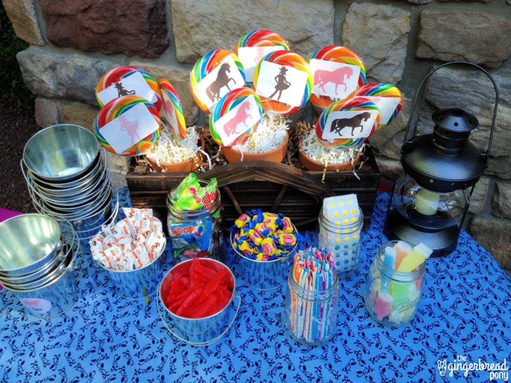 Pony party candy buffet HERO