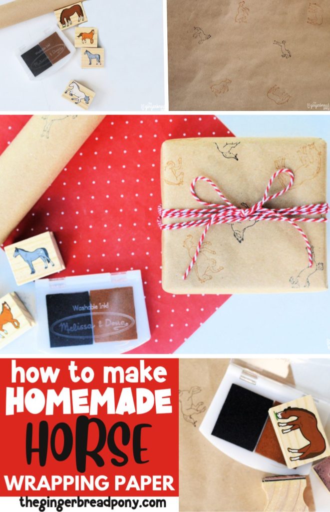 DIY Horse Wrapping Paper PIN