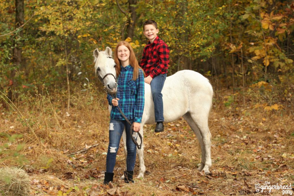 Kids Fall pony photo shoot