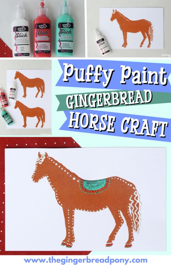 Puffy Paint Horse Painting PIN