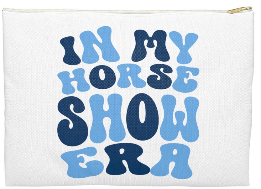 in my horse show era zipper pouch